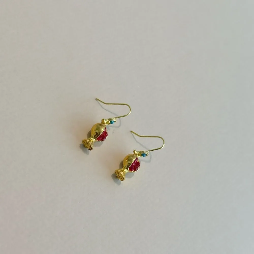 Pomegranate earrings N1125